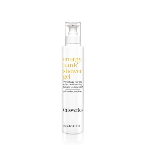 thisworks Energy Bank Shower Gel: Supercharge Energy, Clean & Hydrate Skin, 250ml | 8.4 fl. oz