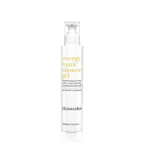 thisworks Energy Bank Shower Gel: Supercharge Energy, Clean & Hydrate Skin, 250ml | 8.4 fl. oz