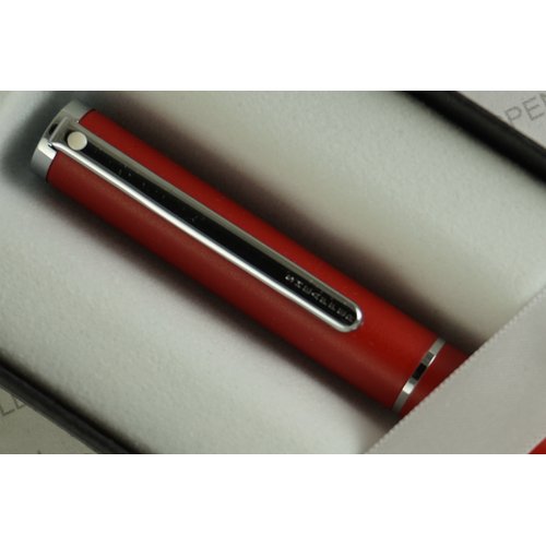 Cross Sheaffer, Matte Red with polished Appointments Ballpoint Pen with Stylus .