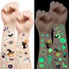 Luminous Halloween Temporary Tattoos for Kids, 216 Pcs Glow in The Dark Halloween Tattoos for Halloween Party Favors Supplies