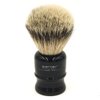 Parker Safety Razor,100% Silvertip Travel Shave Brush with Case, Black - Also Great for Everyday Use!