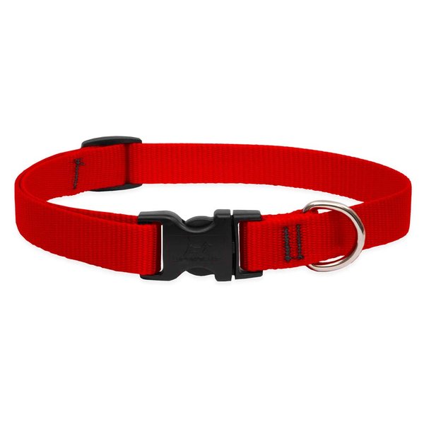 LupinePet Basics 3/4" Red 9-14" Adjustable Collar for Small Dogs