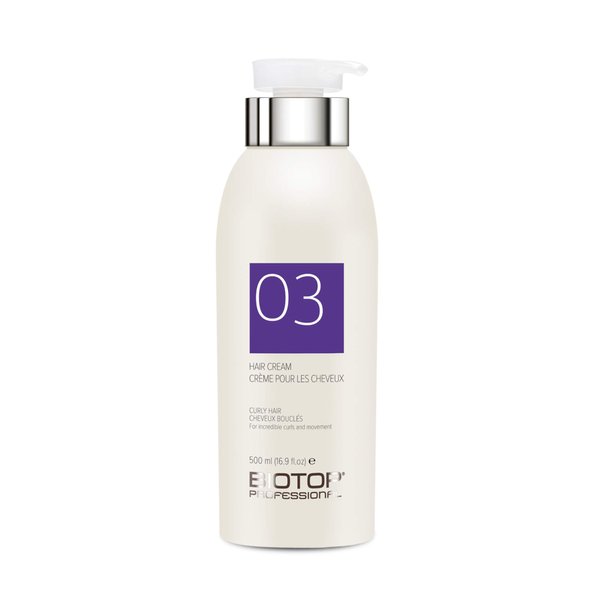 Biotop Professional 03 Curly Hair Cream, Curl Defining Cream for Curly Hair Styling 16.9 fl oz