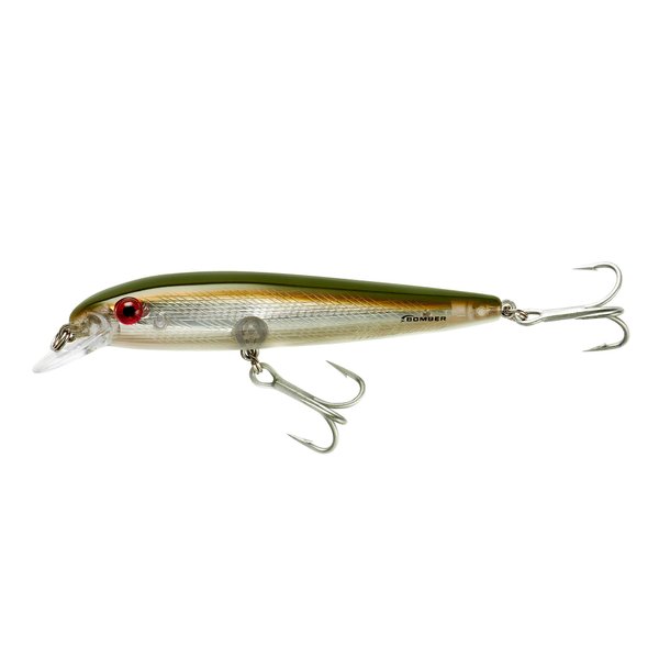 BOMBER Saltwater Grade Wind-Cheater - Silver/Green Back - 6 in, (BSWW6316)