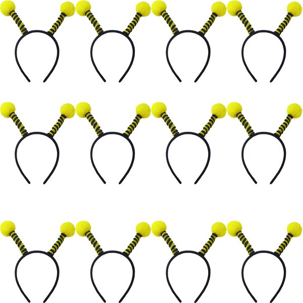 YOOHUA 12PCS Bee Tentacle Headbands Bee Hair Bands Hair Hoop for Women Girls Halloween Christmas Party Supplies Yellow and Black