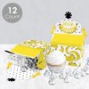 Big Dot of Happiness Let’s Go Bananas - Treat Box Party Favors - Tropical Party Goodie Gable Boxes - Set of 12