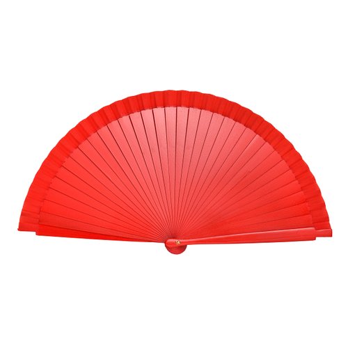 Spanish Folding Fan for Women Vintage Wooden Hand Fan for Dance Party Performance and Gift(Red)