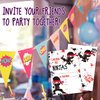 LWBEO 20 Birthday Invitation Cards With Envelopes， Happy Birthday Celebration Invitation for Boys or Girls,Ninja Boys Warrior Party Birthday Party Supplies -A43
