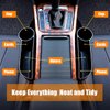 Car Seat Gap Filler Organizer Between Front seat car Organizer and Storage Box, Auto Premium PU Leather Console with Cup Holder, Car Pocket for Interior Essentials (for Driver Side)
