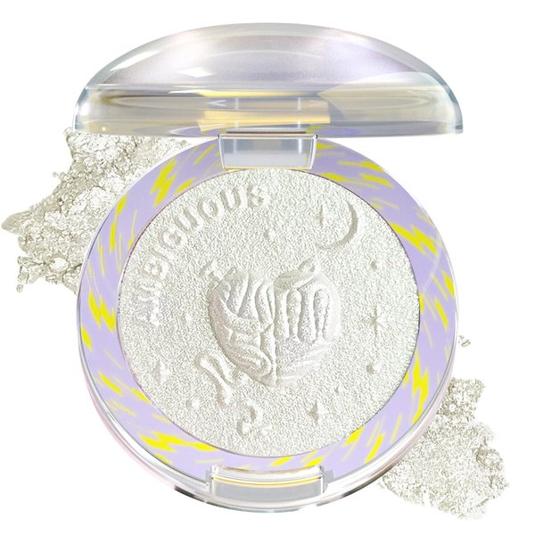 Lilyloria Glitter Sparkly Face Highlighter Makeup Palette Shimmer Radiant Glow Illuminator Iluminadores de Maquillaje 6g (01 Diamond Shine)