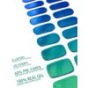 Osesshia Semi Cured Gel Nail Strips, 20 pcs Nail Wraps, Glaze Gel Nail Stickers, Salon Quality French Manicure, Full Decal Gel Polish Strips, Long Lasting SCG, Easy on, UV Required (Little Mermaid)