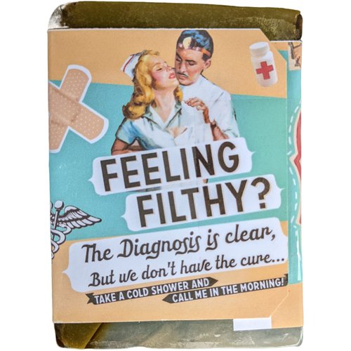 Filthy Doctor Tea Tree Mint Soap Bar, Green, 5 Ounce, 1 Count