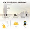 Lucky Portable Wireless Fish Finder,Castable Kayak Fish Depth Finder,Handheld Smart Sonar Fishing Gear for Kayak Fishing