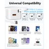 Retractable Wall Charger,35W PD Fast USB C Charger Block with Retractable Type-C Cable,Portable Charger Fast Charging Adapter with Foldable Plug for iPhone 16/15,iPad Pro 13,12.9,11 inch,Galaxy,Pixel