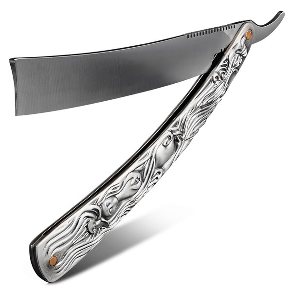 Straight Edge Razors for Men Grooming - 11.5" Barber Straight Edge Razor for Hair Barber Supplies for Men Professional Straight Edge - Pocket Barber Straight Razor for Hair Cutting Barber Tools