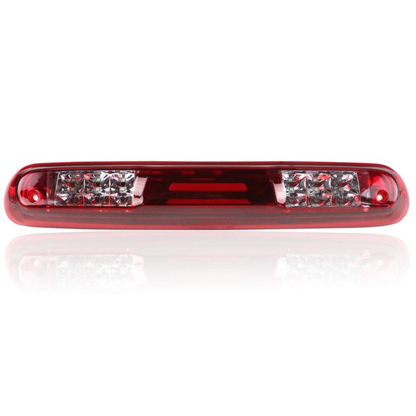 Fit for 2007 2008 2009 2010 2011 2012 2013 Chevy Silverado / GMC Sierra 1500 2500 3500 HD Rear Roof Center LED Third 3rd Brake Cargo Light Assembly High Mount Brake Tail Light