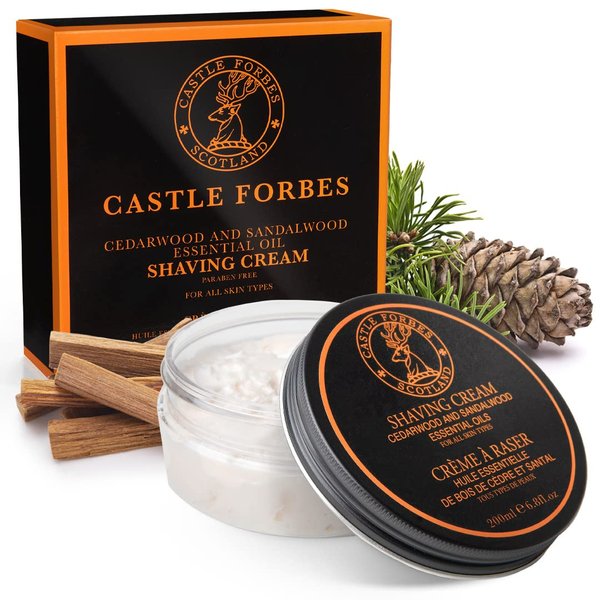 Castle Forbes Cedar/Sandalwood Shaving Cream 6.8 fl.oz.