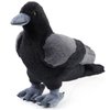 Aoriher 12 Inch Crow Plush Stuffed Animal Soft Black Fluffy Plush Toy Realistic Bird Stuffed Animal for Home Decoration Pet Party Favors Animal Collection Supplies