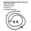 for Ford Super Duty Windshield Washer Nozzle Hose Kit, Compatible with Ford Super Duty F250 F350 F450 2011 2012 2013 2014 2015 2016, BC3Z-17K605-B Washer Hose + BC3Z-17603-A Washer Nozzle Jets