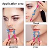 12 Pieces Facial Hair Removal Spring Eyebrow Face Epilator Threading Tool for Women Chin Cheek Mustache Upper Lip (Rose Red, Black)