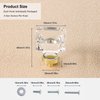 coolnews 8 Pack Crystal Glass Drawer Knobs Brushed Brass/Gold Cabinet Knobs Square Dresser Knobs and Pulls for Kitchen Cupboard 1-3/8 Inch