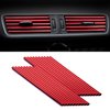 SINGARO 20 Pieces Car Air Conditioner Air Outlet Decorative Strips, Bendable DIY, Universal for Most Air Outlets, Car Interior Accessories (Red)