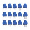 Onyehn 10K Ohm Breadboard Trim Potentiometer,with Knob Variable Resistors Trimmer Potentiometer Assortment Kit Compatible for Arduino,Blue(15 Pack)