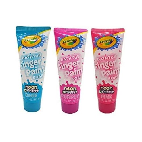 Crayola Neon Bright Bathtub Finger Paint Soap (Set Of 3)