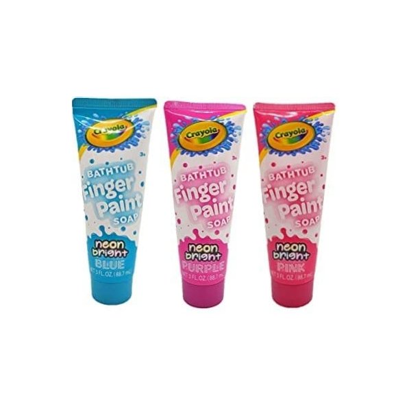 Crayola Neon Bright Bathtub Finger Paint Soap (Set Of 3)