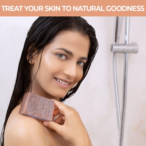 Nykaa Naturals Soap Bar - Natural Soap Bar Fades Blemishes and Acne for Clear Skin - Sweet Woody Scent - Sandalwood and Blackened Vanilla - 4.4 oz