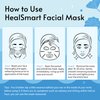 HealSmart 10 Pack Facial Mask 72 Hour Moisturizing and Soothing Face Mask Sheet Improve Skin Clarity and Radiance, for All Skin Types, High Capacity, Made in Korea