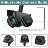 HD Backup/Front/Side View Camera with Gold Rim, GreenYi AHD 720P Reverse Rear Cam for Car, SUV, RV, Trailer, Camper, Van, Pickup, Metal Shell, Adjustable Fisheye Lens, 170 Degrees Viewing Angle(Black)