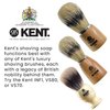 Kent SB2 Shaving Soap Puck Shaving Soap Refill for Men for Shaving Soap Bowl use with Shaving Brush for Men. Luxury Shave Barber Soap Made with Extracts of Lavender, Pine, and Clove. Made in England