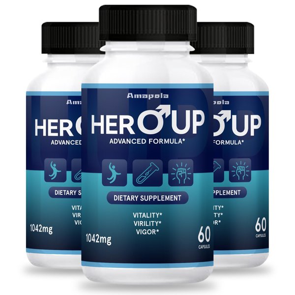 Amapola Hero Up - Hero Up Capsules (3 Pack, 180 Capsules)