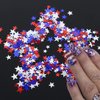 12 Grids Independence Day Star Nail Art Glitter Nail Sequins Holographic Red Blue Five-Pointed Star Nail Glitter for Nail Art Supplies 3D Gold Silver Glitter Flakes 4th of July Nail Decor for Women