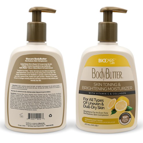 Biocare Labs Vitamin C & Collagen Moisturizing Body Butter Body Cream