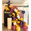 Paready Magical School Balloon Arch, 120 Pcs Wizarding World Balloon Garland, Black Burgundy Red Yellow Metallic Confetti Gold S-shaped Tail Foil Balloon for Kids Birthday Magic Theme Party Decoration