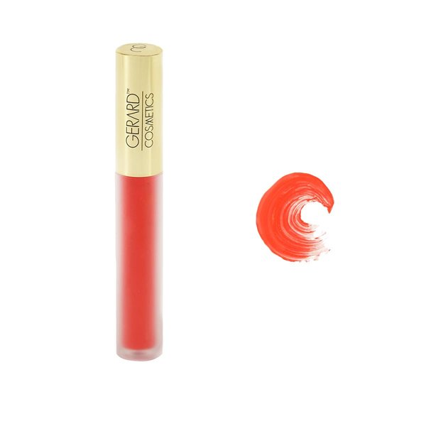 Gerard Cosmetics HydraMatte Liquid Lipstick Mercury Rising | Orange Red Lipstick with Matte Finish | Long Lasting and Non-Drying | Super Pigmented Fully Opaque Lip Color