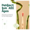 Bamboozle Eco-Friendly Toothbrush for Kids- Sustainable Bamboo Design, Biodegradable & Stylish Oral Care Solution (Rainbow, Pack of 3)