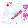 GirlZone Unicorn Letter Writing Set For Girls, 45 Piece Stationery Set, Great Birthday Gift for Girls of All Ages