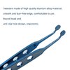 Meibomian Gland Expressor Dry Eye Relief Eyelid Gland Care Clean Tools Kit Eye Stye Treatment Chalazion Remover Meibomian Gland Forceps Titanium Alloy Eyelid Massage Tweezers (Sterile)