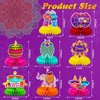 JULMELON 8PCS Diwali Party Decorations Honeycomb Centerpiece, 3D Double Sided Happy Diwali Centerpiece Table Decorations Table Toppers for Home Indian Diwali Festival of Lights Party Favors Supplies