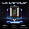 Tattoo Power Supply - Ambition Korall Tattoo Battery Pack 2200mAh Mini Portable RCA Color LED Digital Display for Rotary Tattoo Machine