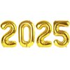 2025 Balloon Numbers - 40 Inch Gold New Years Eve Party Supplies 2025, Nye Decor Party Decorations Happy New Year, New Years Eve Foil Party Balloons