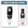 WORCAS for Mercedes Benz Key Fob Cover Soft TPU Protection Car Key Case Shell,Compatible with Mercedes Benz CLS CLA GLA AMG A C E S G GLC GLE GLS M Keyless Smart Key Fob(Gray)