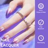 OPI Nail Lacquer, Sheer & Bright Shimmer Finish Purple Nail Polish, Up to 7 Days of Wear, Chip Resistant & Fast Drying, Fall 2023 Collection, Big Zodiac Energy, Feelin' Libra-ted, 0.5 fl oz