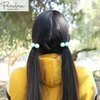 Parcelona France BOULI Ball Stretchable Ponytail Holder Elastic Hair Ties Bands Ponies