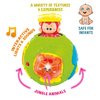 Jungle Animal Roll & Learn Fun Baby Activity Ball. Activity Center with Light, Sounds and Music. Crawling Toys for 6 month old and up boys. Electronic Playtime Light Up Monkey Ball Toy for Toddlers