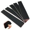 Elandy Rectangle Professional Duplex Scrub Waterproof Double Sided Nail Files Foot Files Emery Board Cosmetic Manicure Pedicure Nail Art Black-Pack of 10Pcs