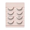 KISS The New Natural, False Eyelashes, Pearl Earring', 12 mm, Includes 4 Pairs Of Lashes, Contact Lens Friendly, Easy to Apply, Reusable Strip Lashes